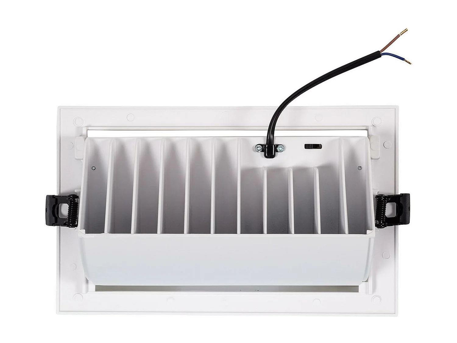 Downlight LED 38W Rectangulaire Orientable  120 lm/W LIFUD Coupe 210x125 mm Blanc Chaud No Flicker 3000K