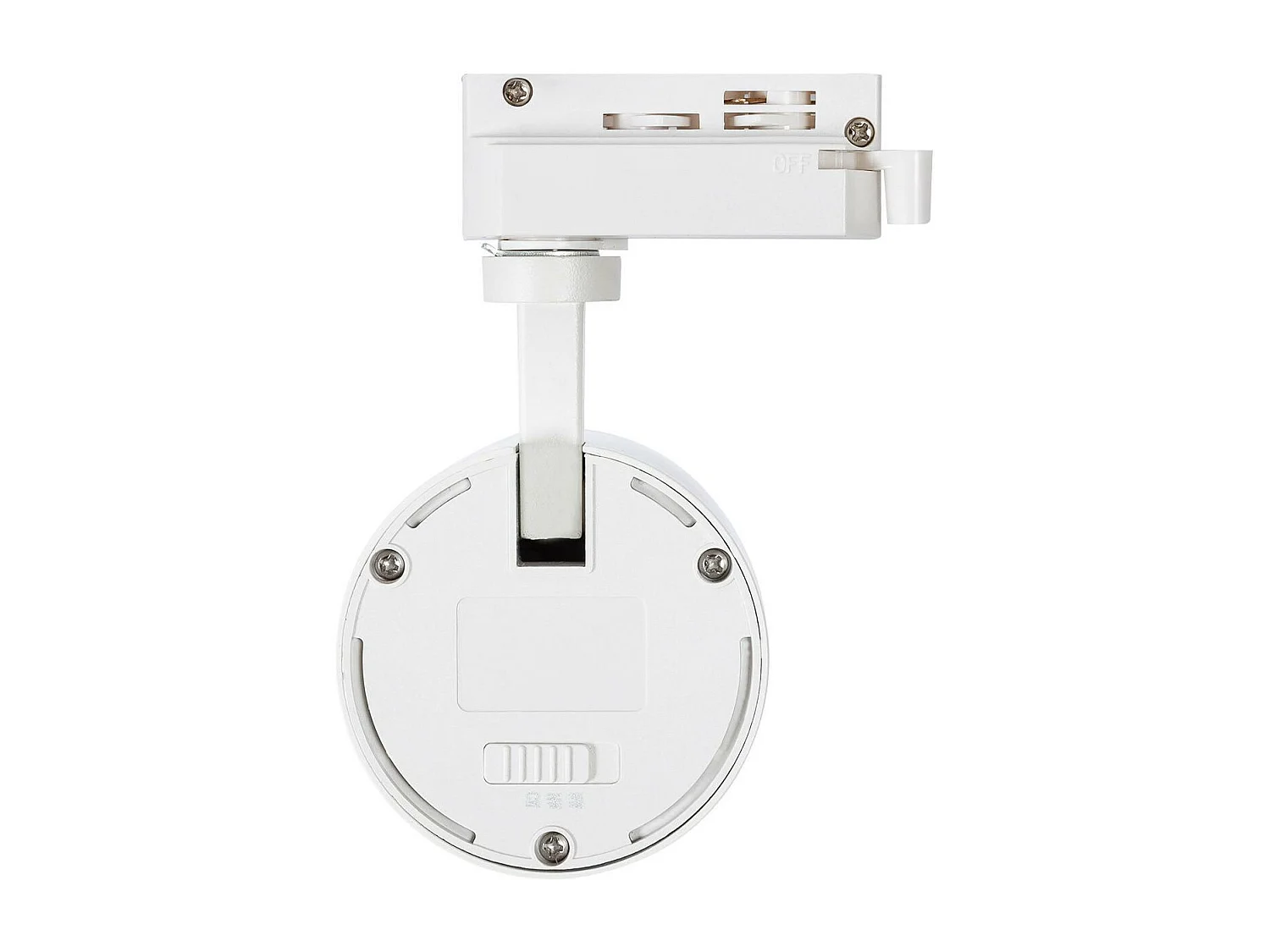 Spot LED sur Rail Monophasé 20W Mallet Dimmable CCT Sélectionnable Noir