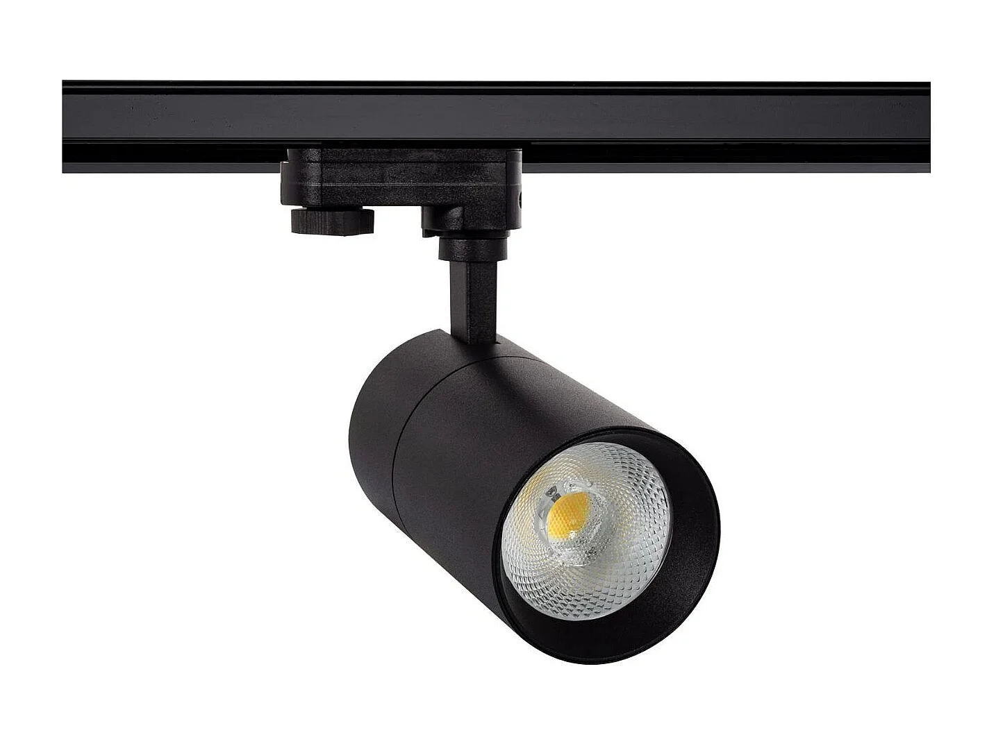 Spot LED sur Rail Monophasé 20W Mallet Dimmable CCT Sélectionnable Noir