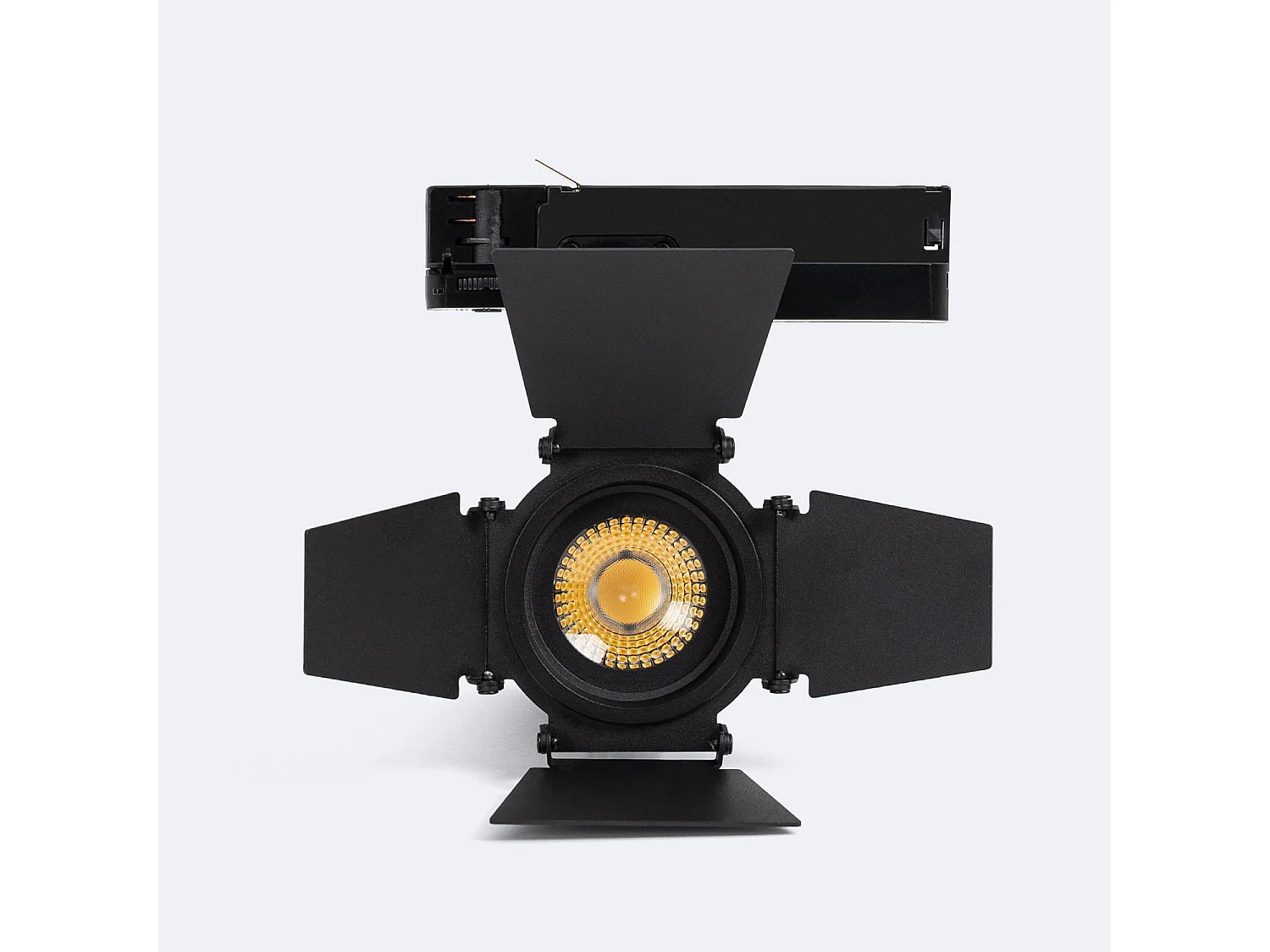 Spot LED Fasano Cinéma 30W CCT Sélectionnable pour Rail Triphasé Dimmable Noir 2700K - 3200K - 4000K Sélectionnable