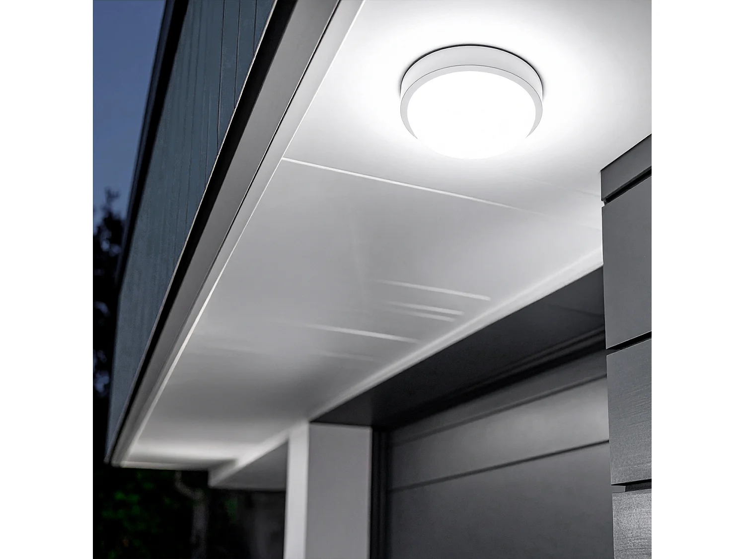 Plafoniera LED 25W Circolare per Esterni Ø175 mm IP65 Hublot White 6500K Bianco Freddo