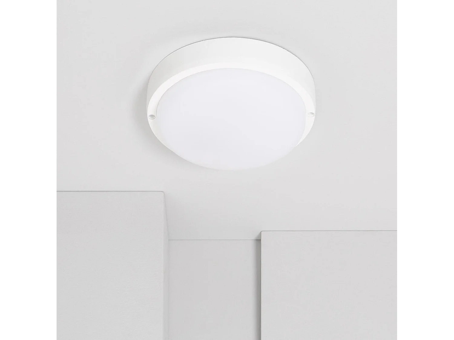 Plafonnier LED Extérieur Rond 25W Hublot White IP65 Ø175 mm 6500K Blanc froid