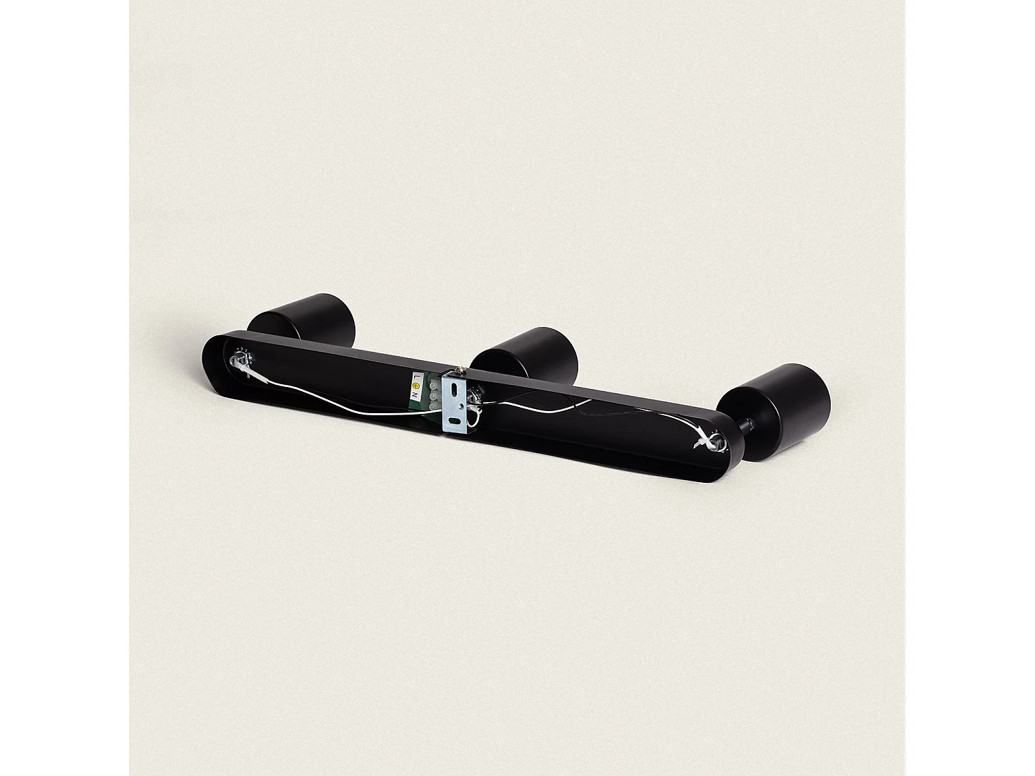 Plafonnier  Orientable Métal 3 Spots Albus Black Large Noir