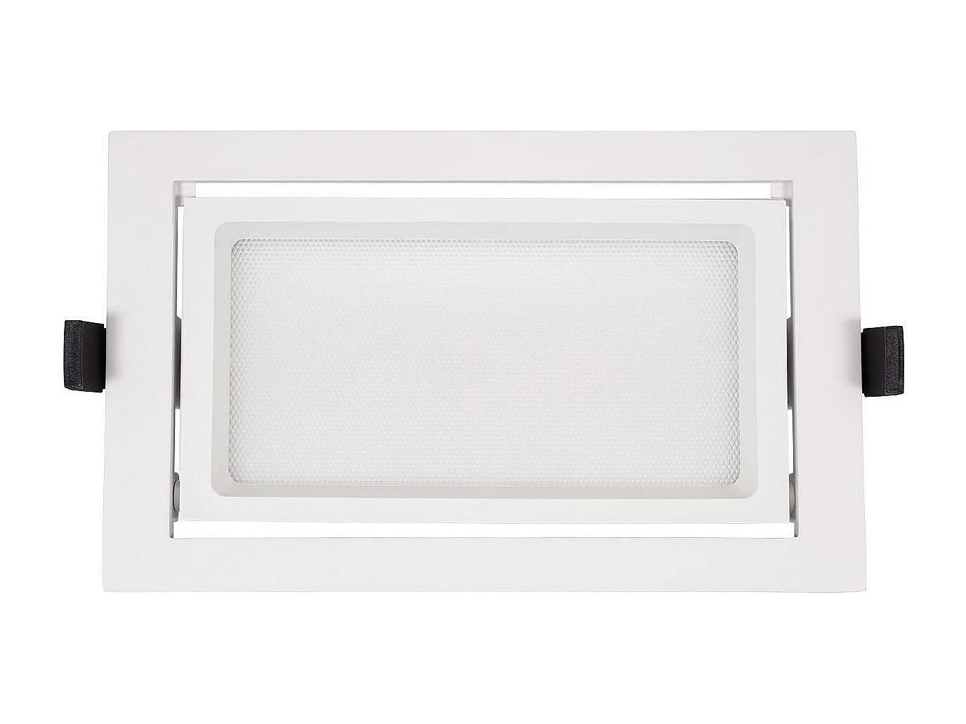 Downlight LED 38W Rectangulaire Orientable  CCT 120 lm/W LIFUD Coupe 210x125 mm Sélectionnable (chaud-neutre-froid) No Flicker