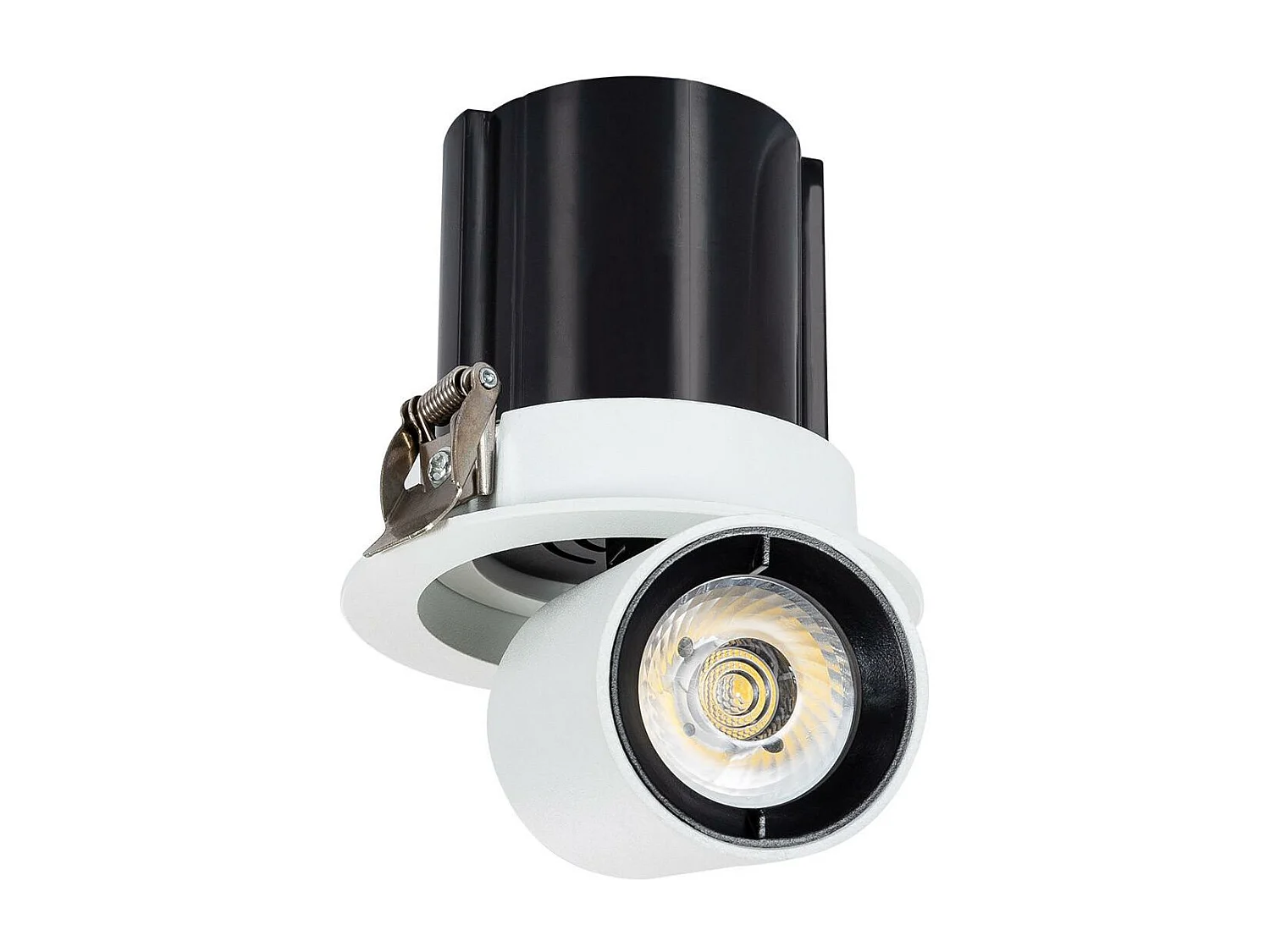 Spot Downlight LED 12W Rond Amovible LIFUD Coupe Ø 75mm Blanc Chaud  3000K