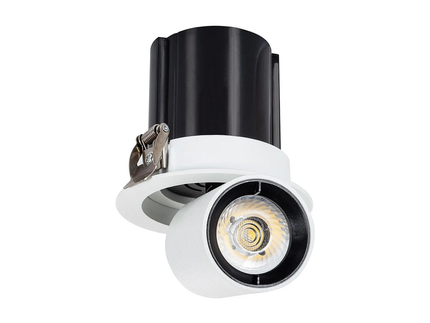 Spot Downlight LED 12W Rond Amovible LIFUD Coupe Ø 75mm Blanc Chaud  3000K
