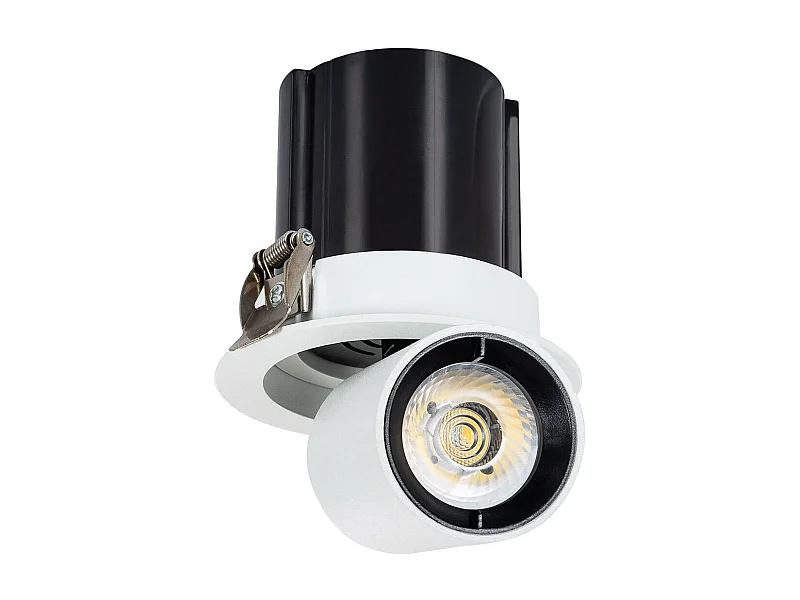 Spot Downlight LED 12W Rond Amovible LIFUD Coupe Ø 75mm Blanc Chaud  3000K