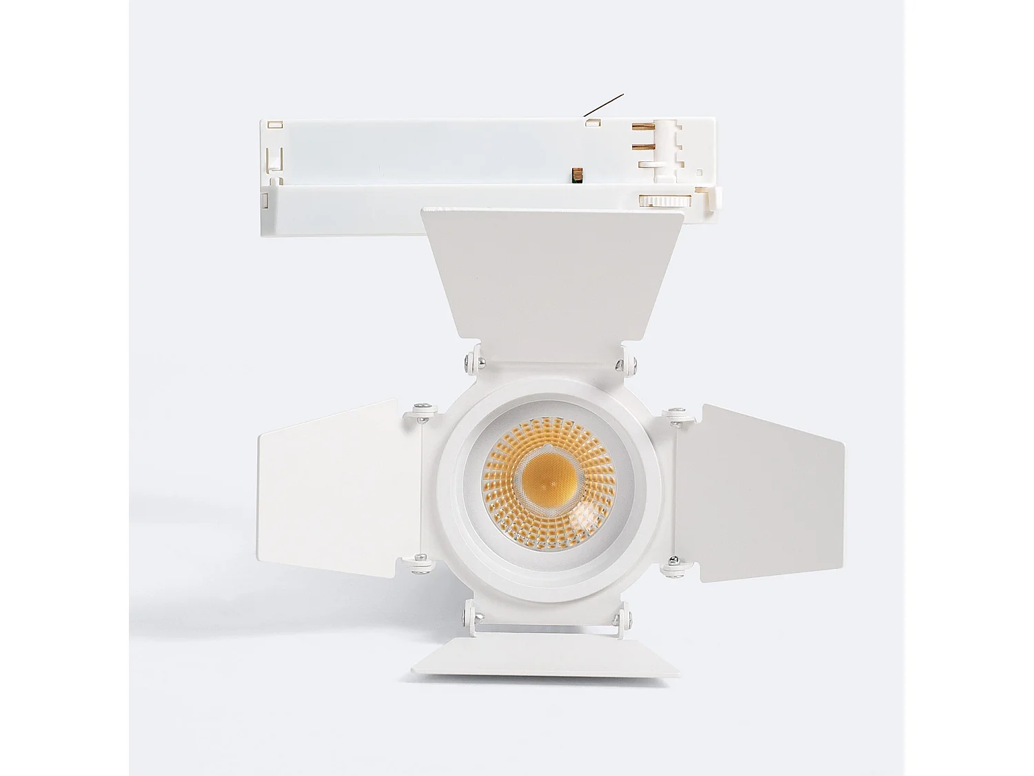 Spot LED Fasano Cinéma 20W pour Rail Triphasé Dimmable Blanc 3200K Blanc chaud