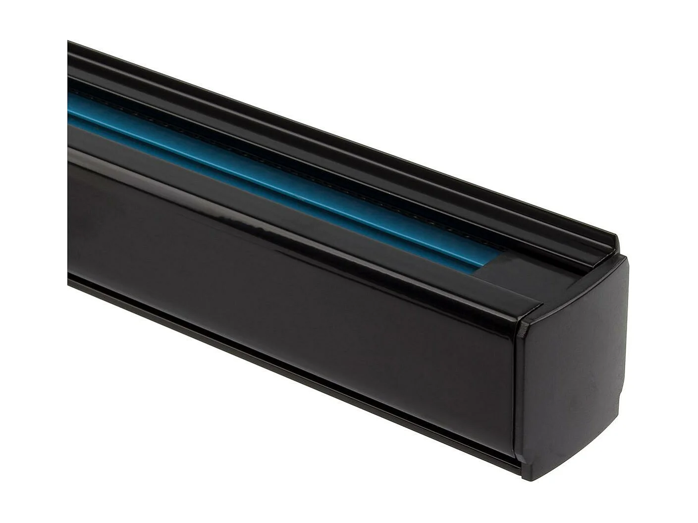 Rail Triphasé Aluminium 2 Mètres pour Spots LED Noir