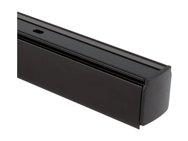 Rail Triphasé Aluminium 2 Mètres pour Spots LED Noir