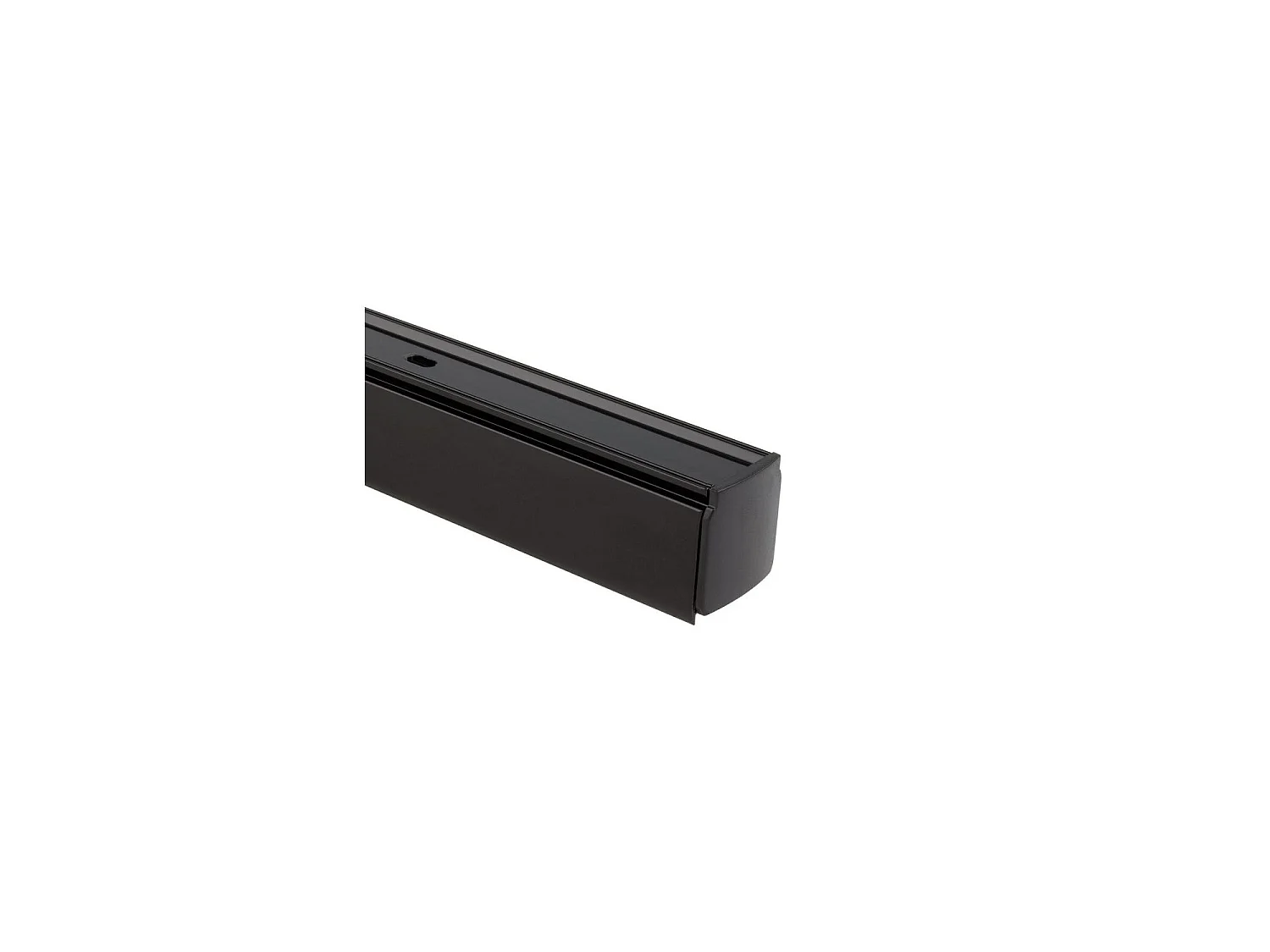 Rail Triphasé Aluminium 2 Mètres pour Spots LED Noir