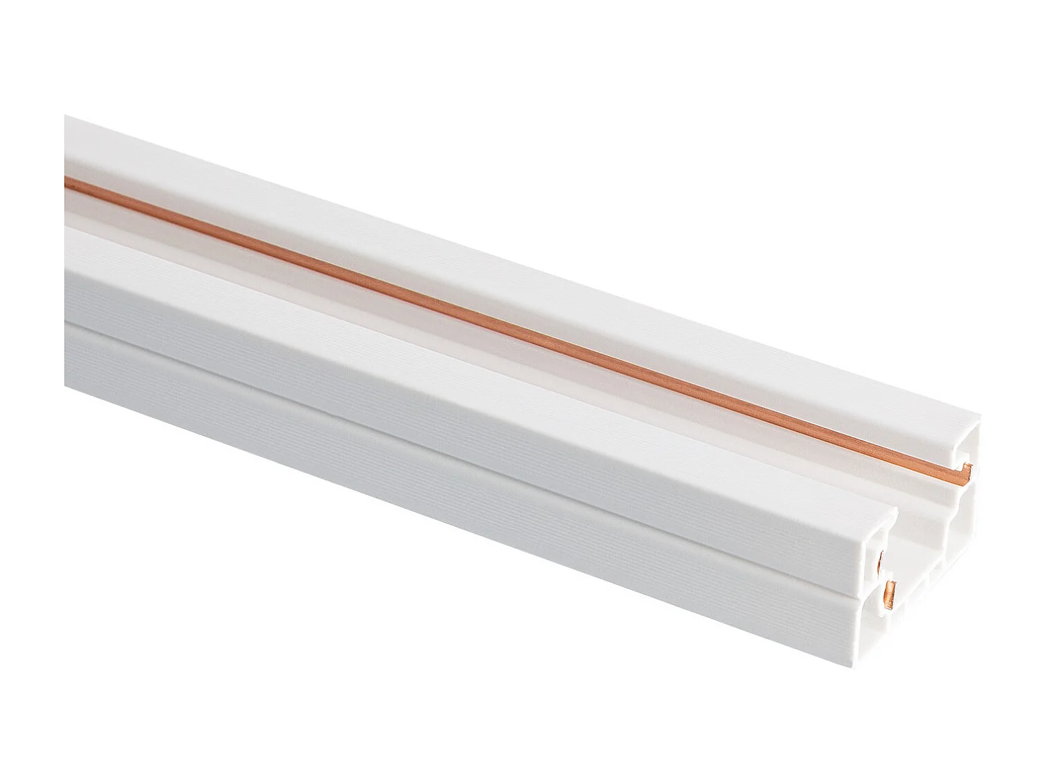 Rail Monophasé PC 1 Mètre pour Spots LED  Blanc