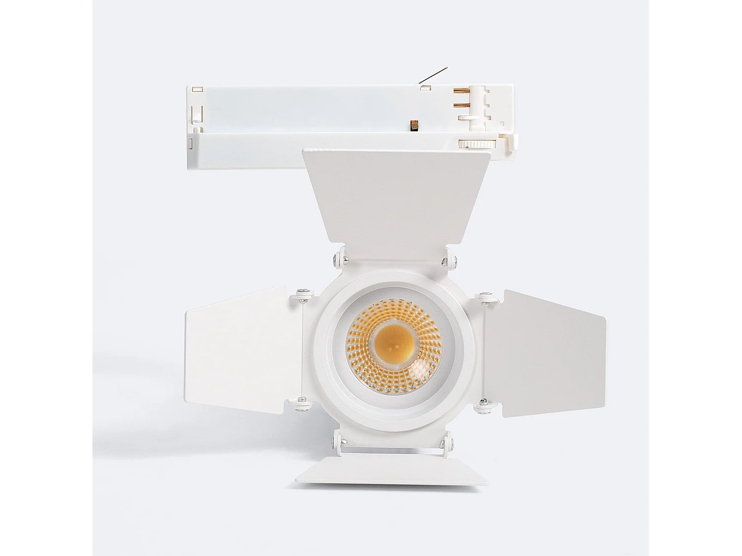 Spot LED Fasano Cinéma 30W CCT Sélectionnable pour Rail Triphasé Dimmable Blanc 2700K - 3200K - 4000K Sélectionnable