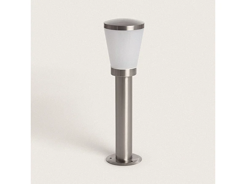Lampioncino per Esterni Superficie Base 50cm Acciaio Inox Idun Argento