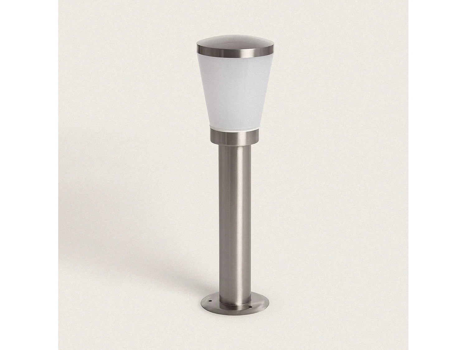 Lampioncino per Esterni Superficie Base 50cm Acciaio Inox Idun Argento