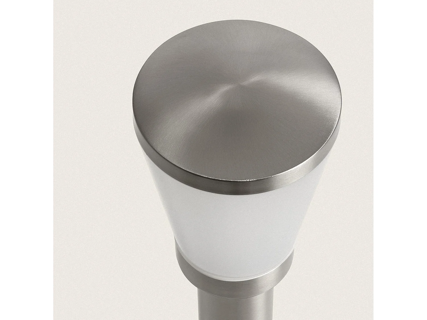 Lampioncino per Esterni Superficie Base 50cm Acciaio Inox Idun Argento