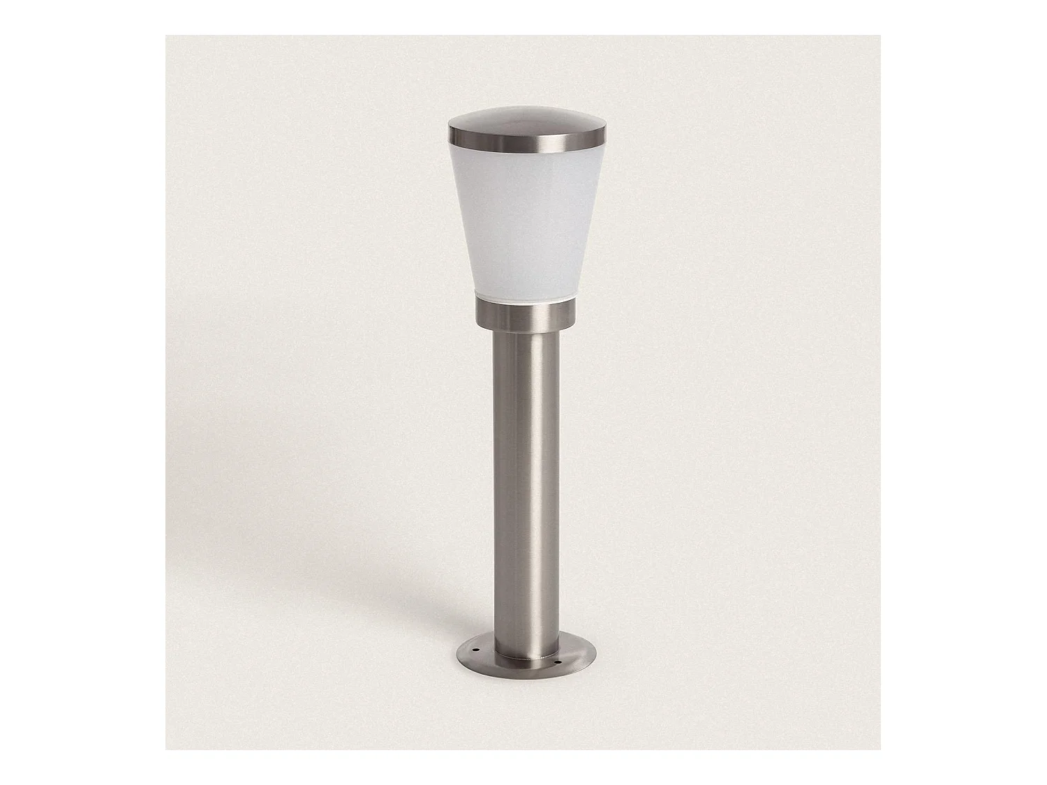 Balise Extérieure en Saillie sur Pied 50 cm Acier Inoxydable Idun Argenté