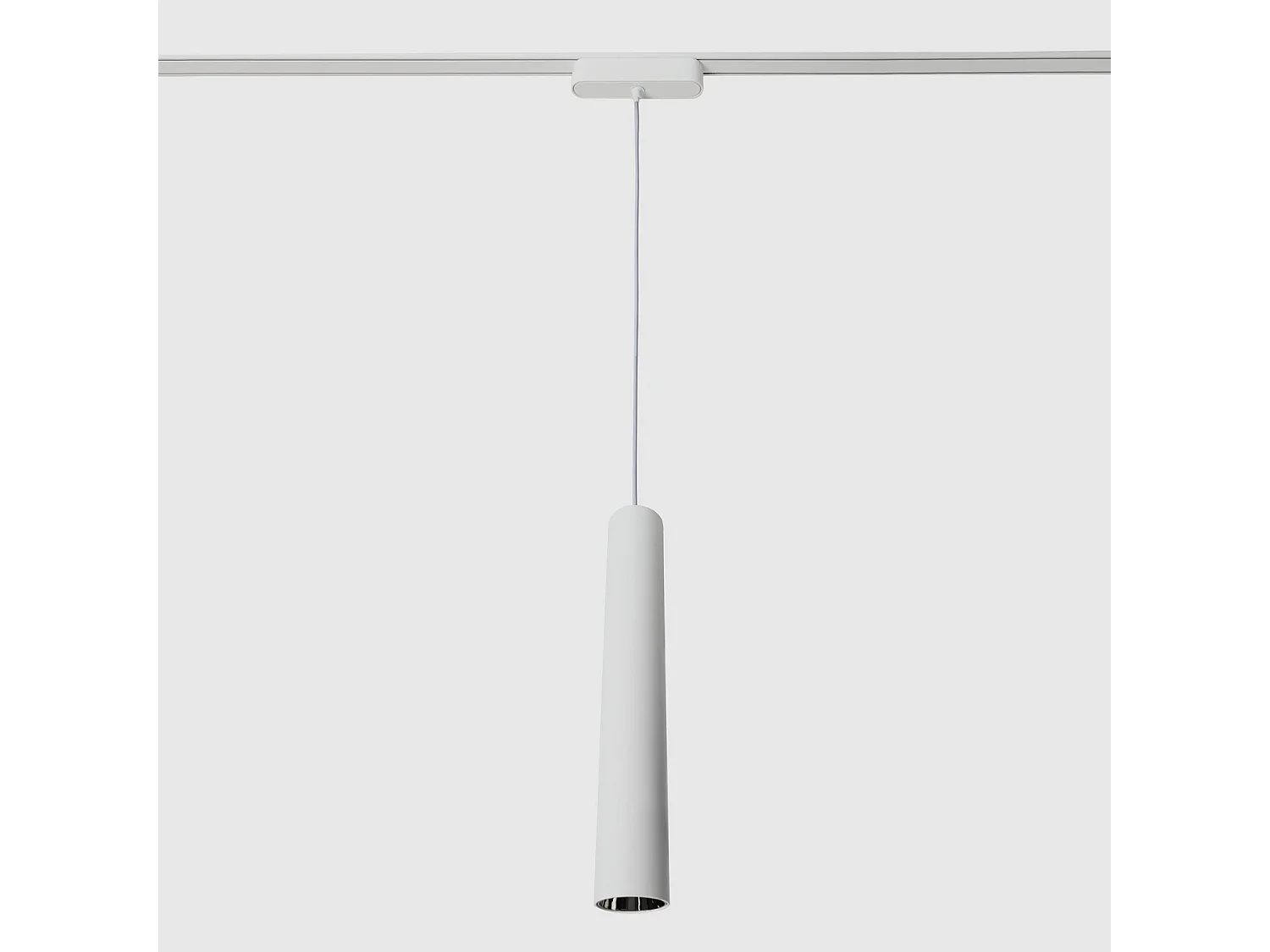Spot LED Suspendu sur Rail Magnétique 25mm Extra-Plat 15W 48V Quartz Blanc 4000K Blanc neutre