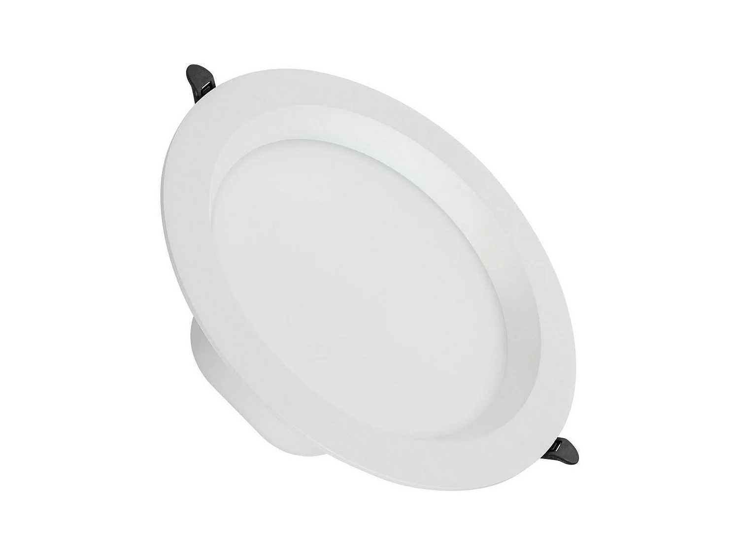 Downlight LED 24W Circolare LUX CRI90 Foro Ø 200 mm IP44 No Flicker 2700K Bianco Caldo