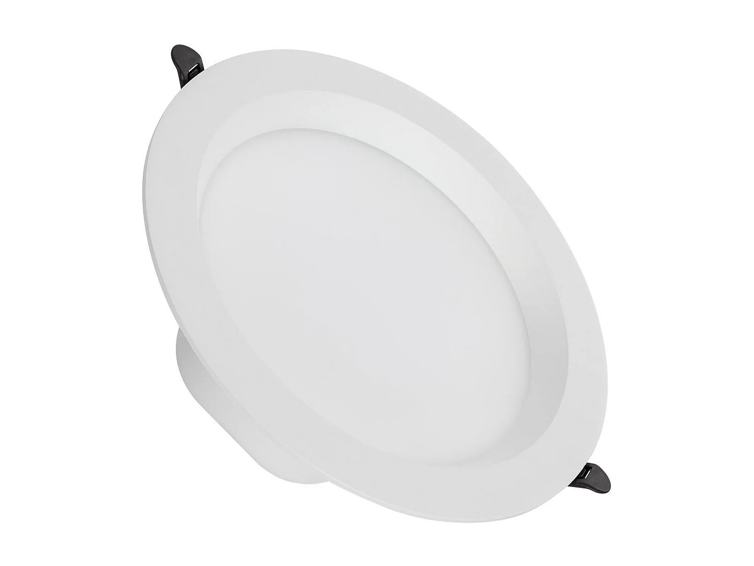 Downlight LED 24W Rond LUX CRI90 Coupe Ø 200 mm IP44 No Flicker 2700K Blanc chaud