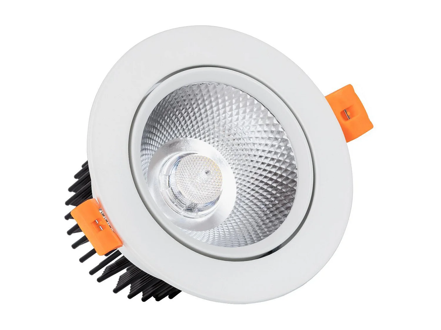Spot Downlight LED 12W Rond COB CRI90 Coupe Ø 90 mm No Flicker 2700K Blanc chaud
