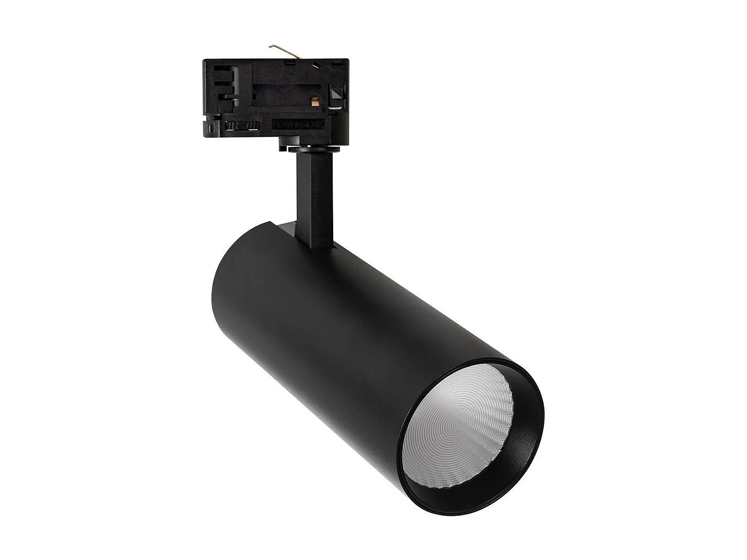 Spot LED sur Rail Triphasé 30W Bertha  Noir 3000K Blanc chaud