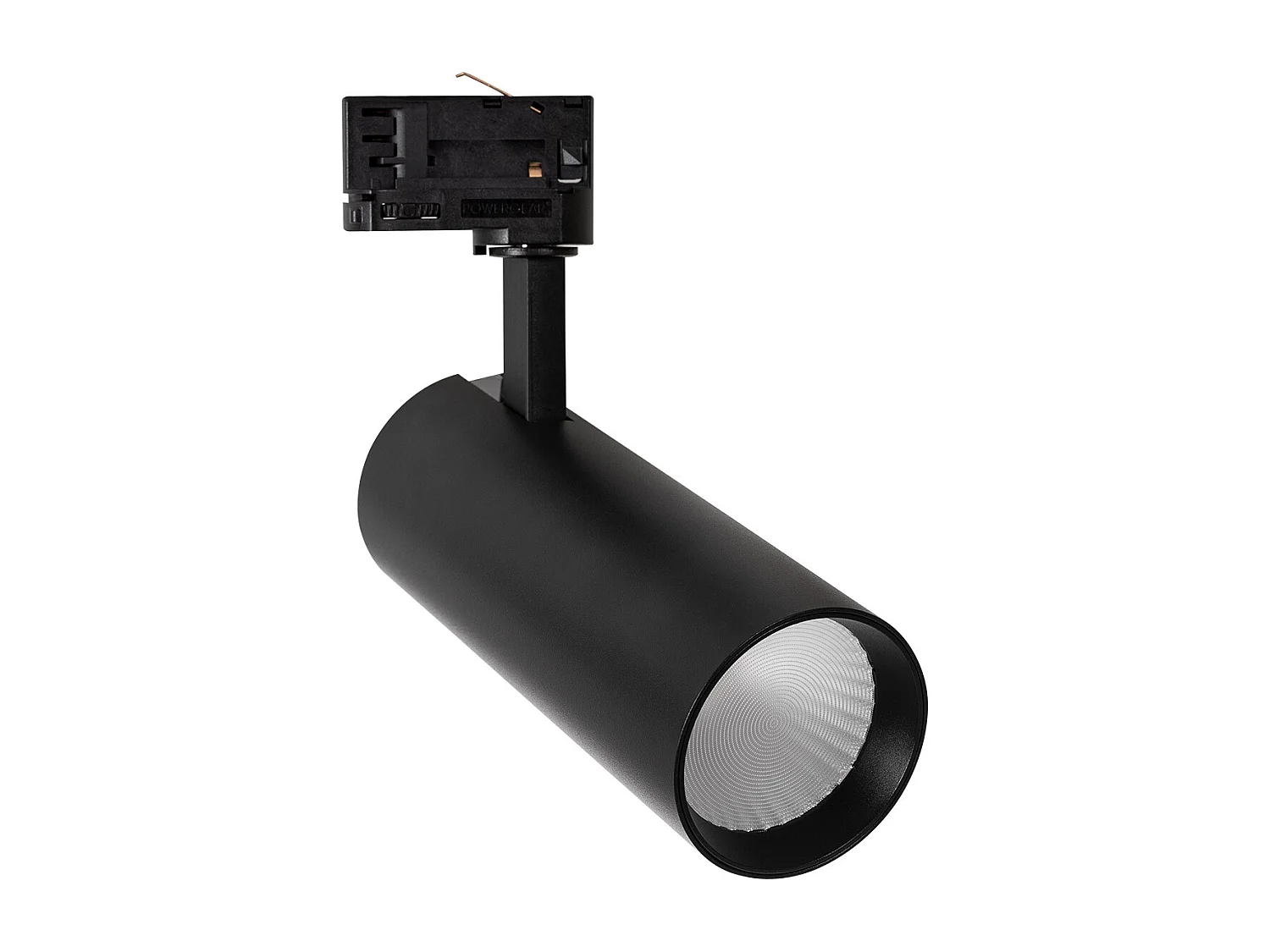 Spot LED sur Rail Triphasé 30W Bertha  Noir 3000K Blanc chaud