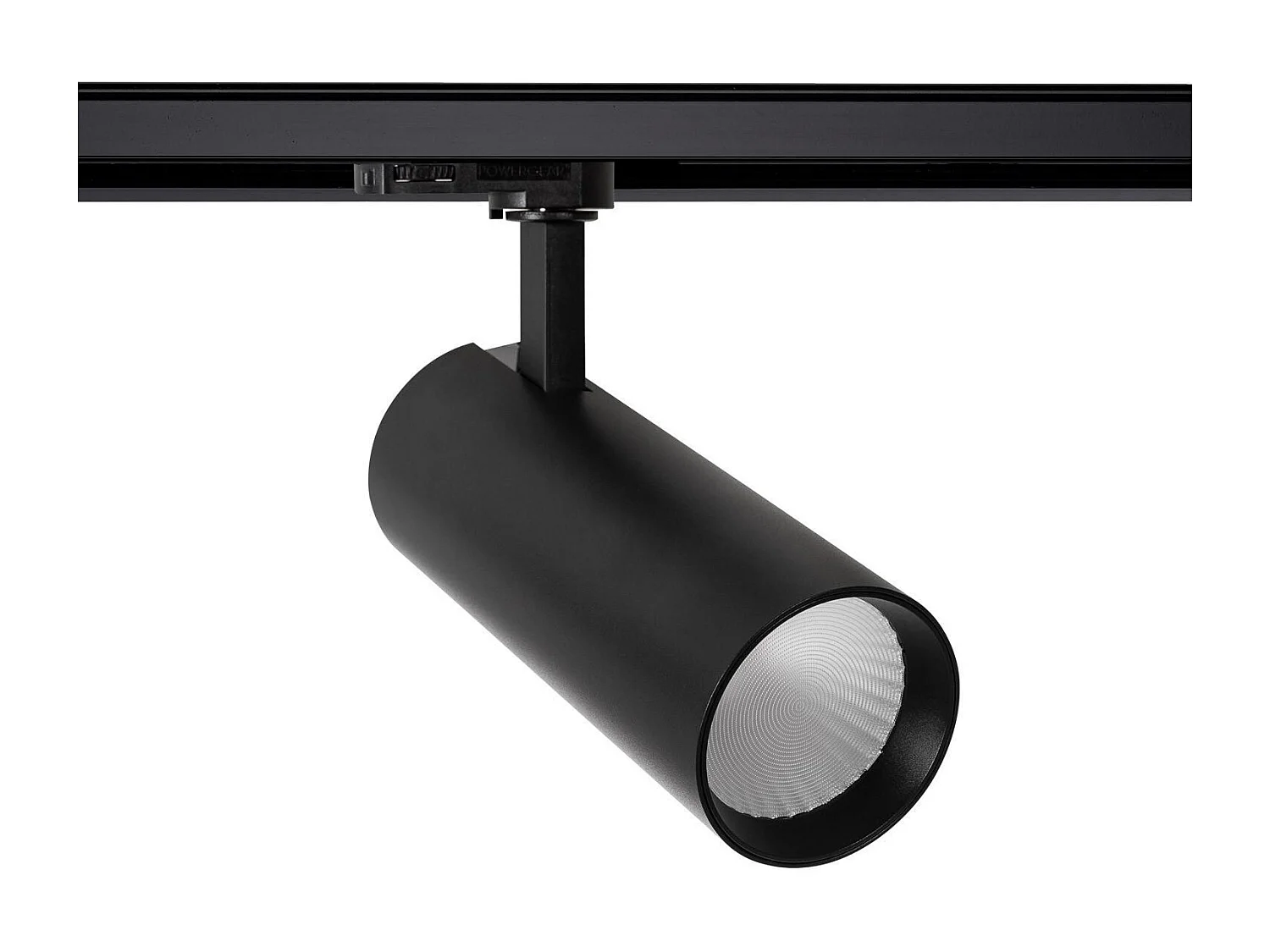 Spot LED sur Rail Triphasé 30W Bertha  Noir 3000K Blanc chaud