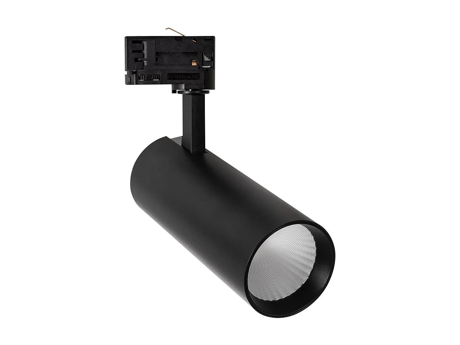 Spot LED sur Rail Triphasé 30W Bertha  Noir 3000K Blanc chaud