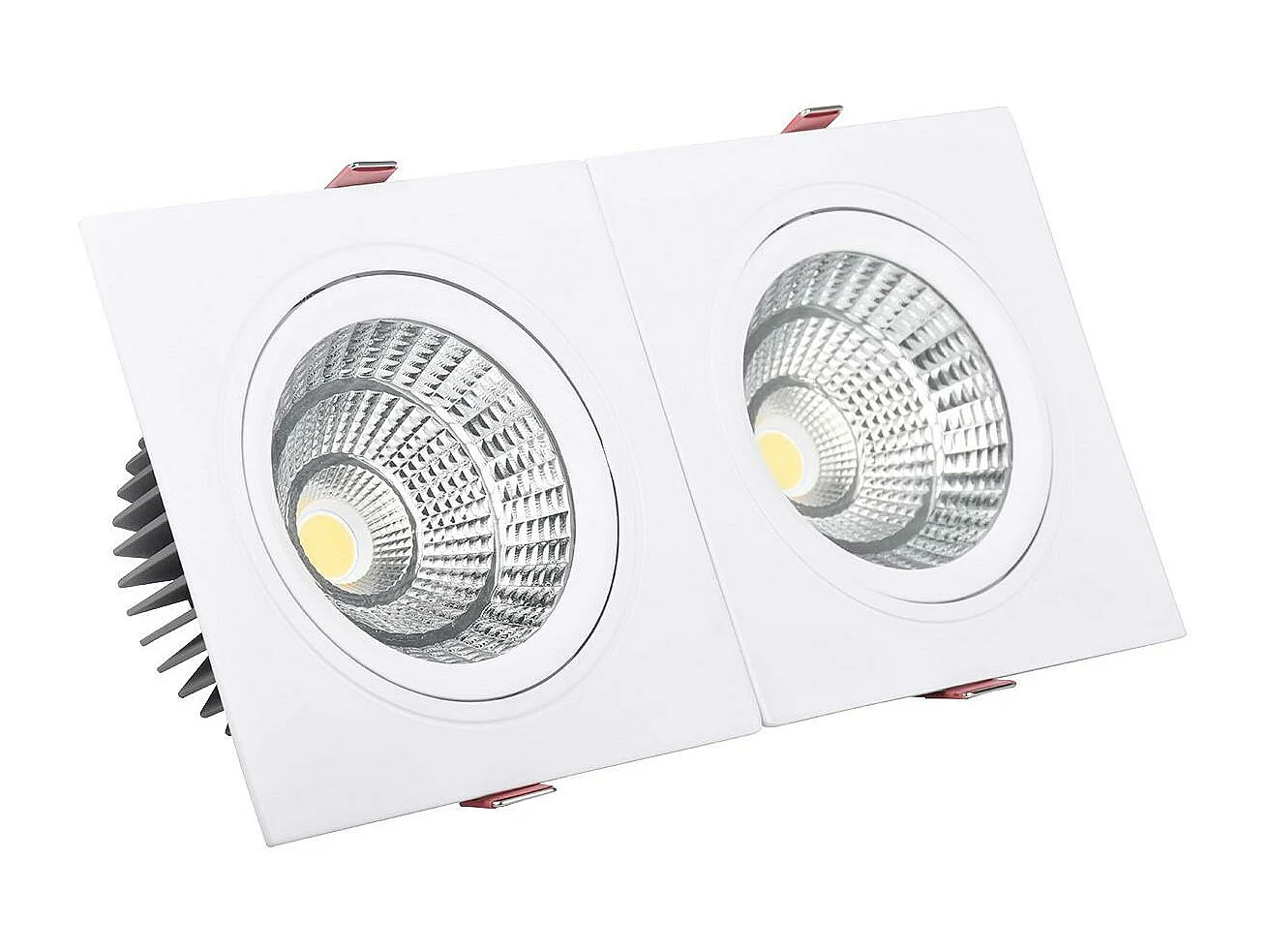 Spot Downlight LED 20W Rectangulaire Madison Coupe 205x90 mm 3000K Blanc chaud