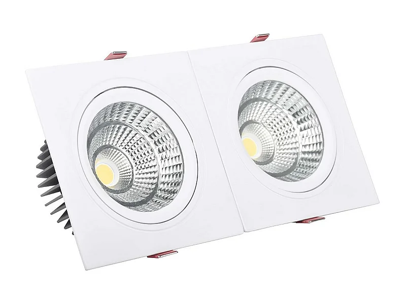 Spot Downlight LED 20W Rectangulaire Madison Coupe 205x90 mm 3000K Blanc chaud