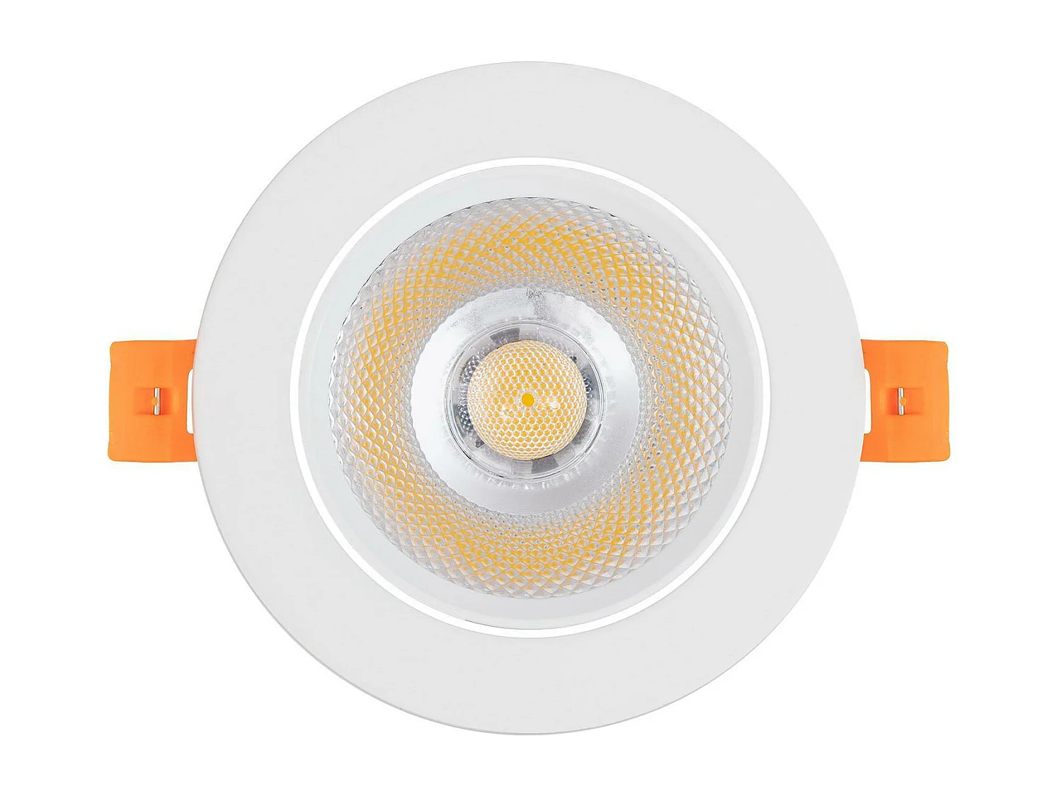Spot Downlight LED 12W Rond Dimmable COB CRI90 Coupe Ø 90 mm 2700K Blanc chaud