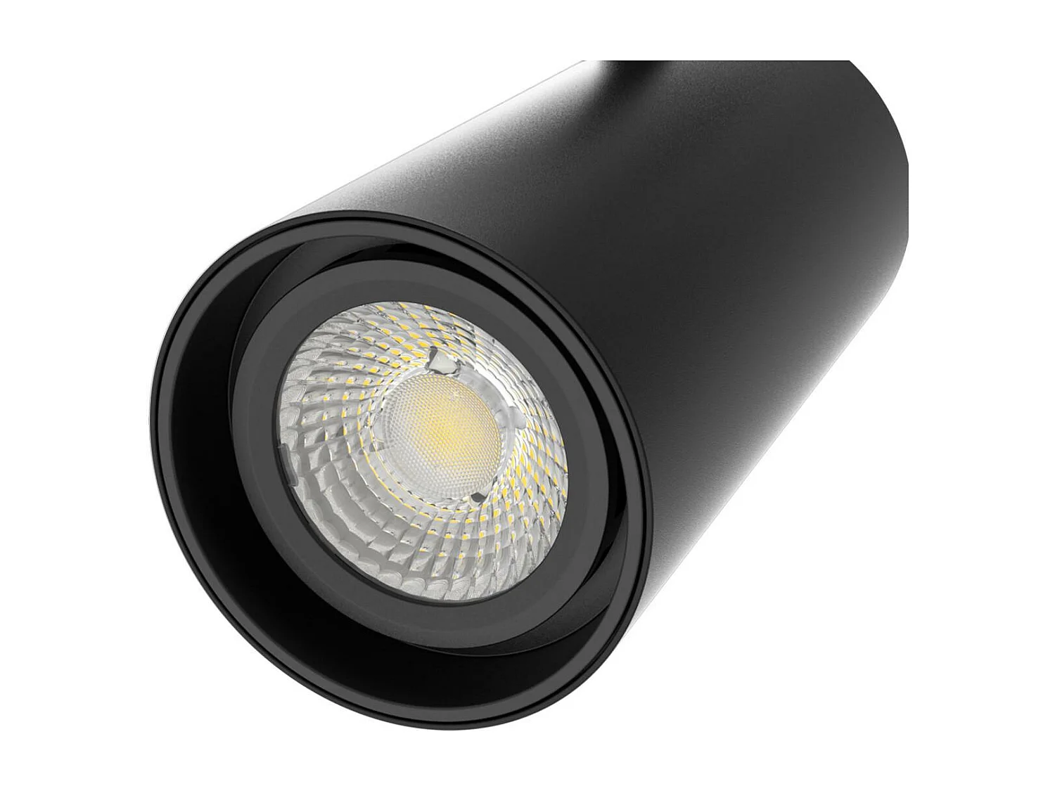 Spot LED sur Rail Triphasé 20W Fasano Dimmable CCT Sélectionnable Noir 2700K - 3200K - 4000K Sélectionnable