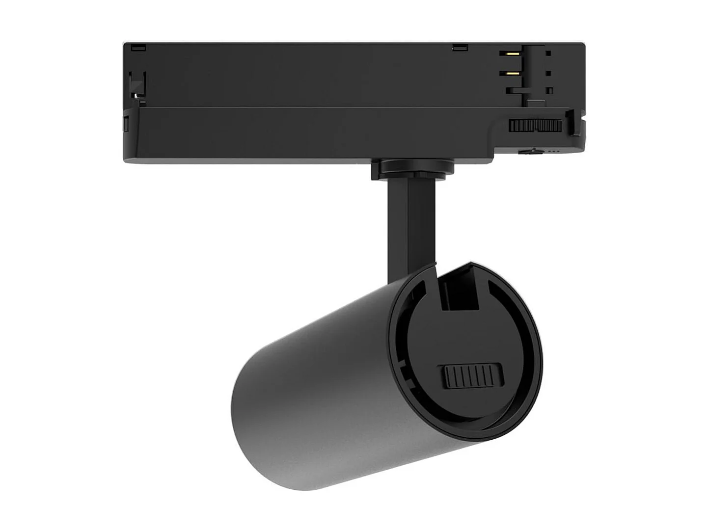 Spot LED sur Rail Triphasé 20W Fasano Dimmable CCT Sélectionnable Noir 2700K - 3200K - 4000K Sélectionnable