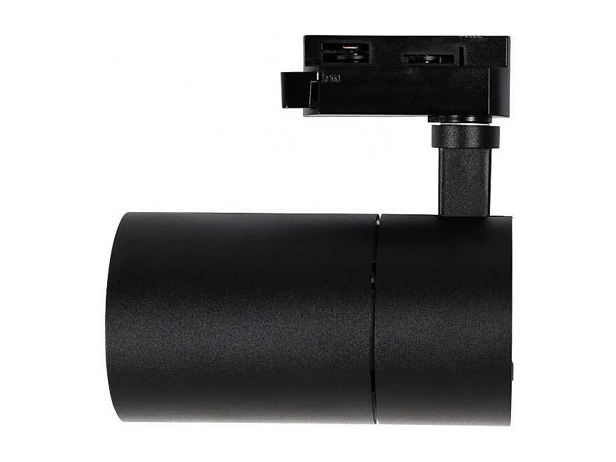 Spot LED sur Rail Monophasé 30W Mallet Dimmable Noir 5000K Blanc froid