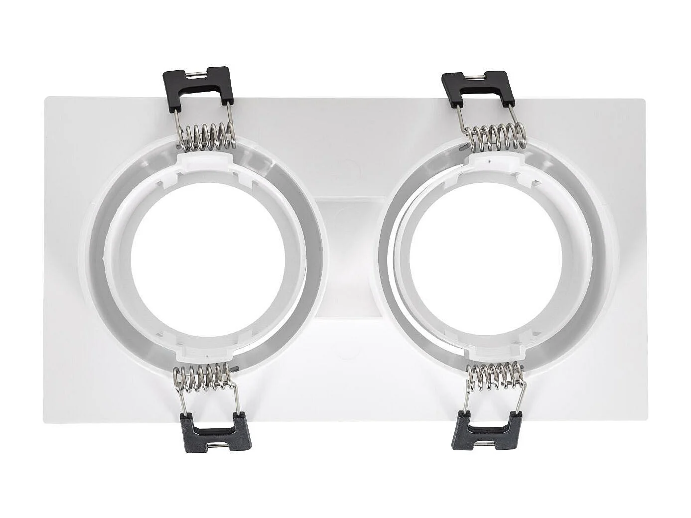 Spot LED Downlight Carré Inclinable GU10 6W Coupe 75x150mm PC No Flicker 3000K Blanc Blanc chaud