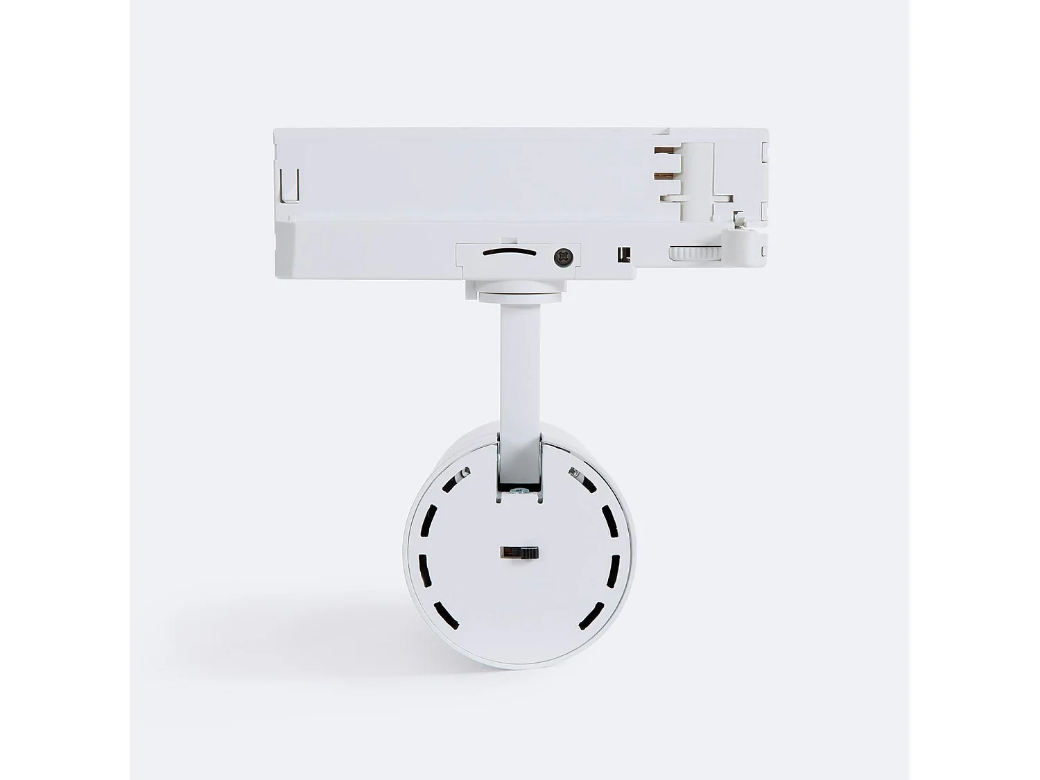 Spot LED sur Rail Triphasé 30W Carlo CCT Sélectionnable Blanc 4000K - 5000K - 6000K Sélectionnable