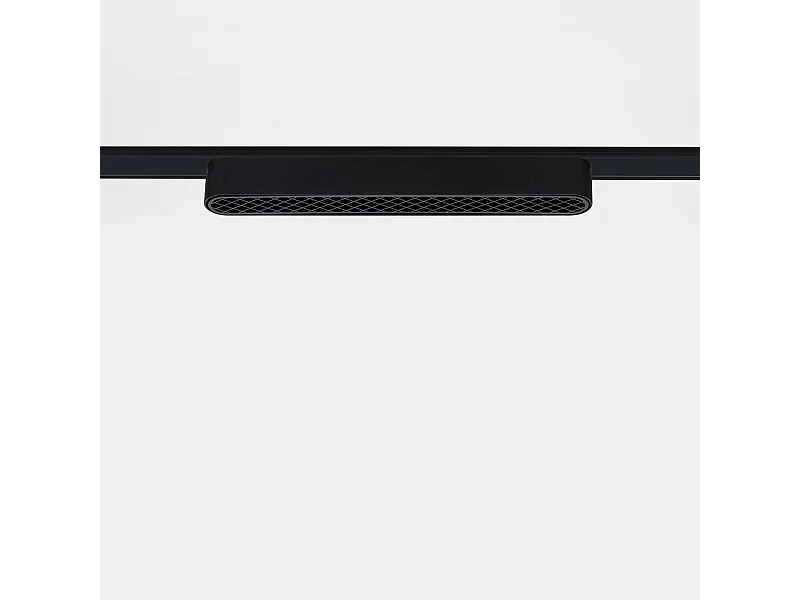 Spot Linéaire LED sur Rail Magnétique 25mm Extra-Plat 12W 48V Noir Optic 222mm 2700K Blanc chaud