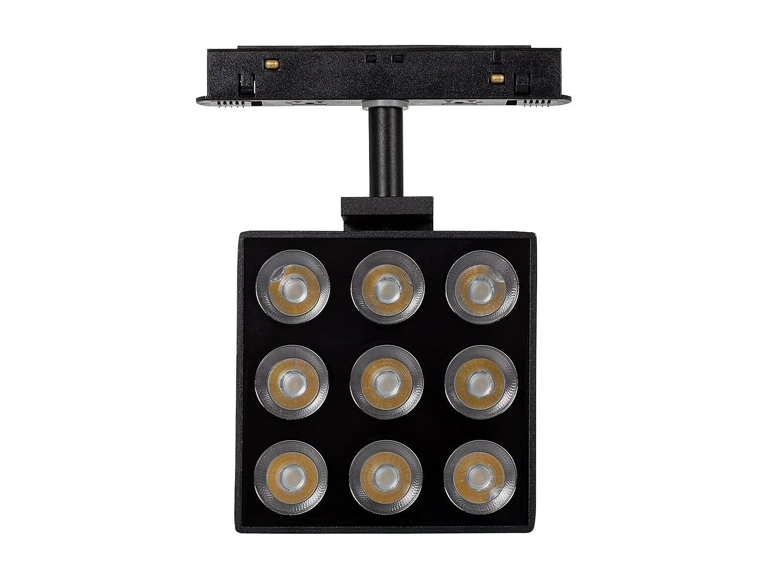 Spot LED sur Rail Magnétique 20mm 15W Optic 48V Noir 4000K Blanc neutre