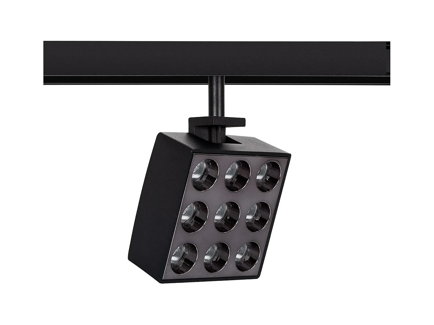 Spot LED sur Rail Magnétique 20mm 15W Optic 48V Noir 4000K Blanc neutre