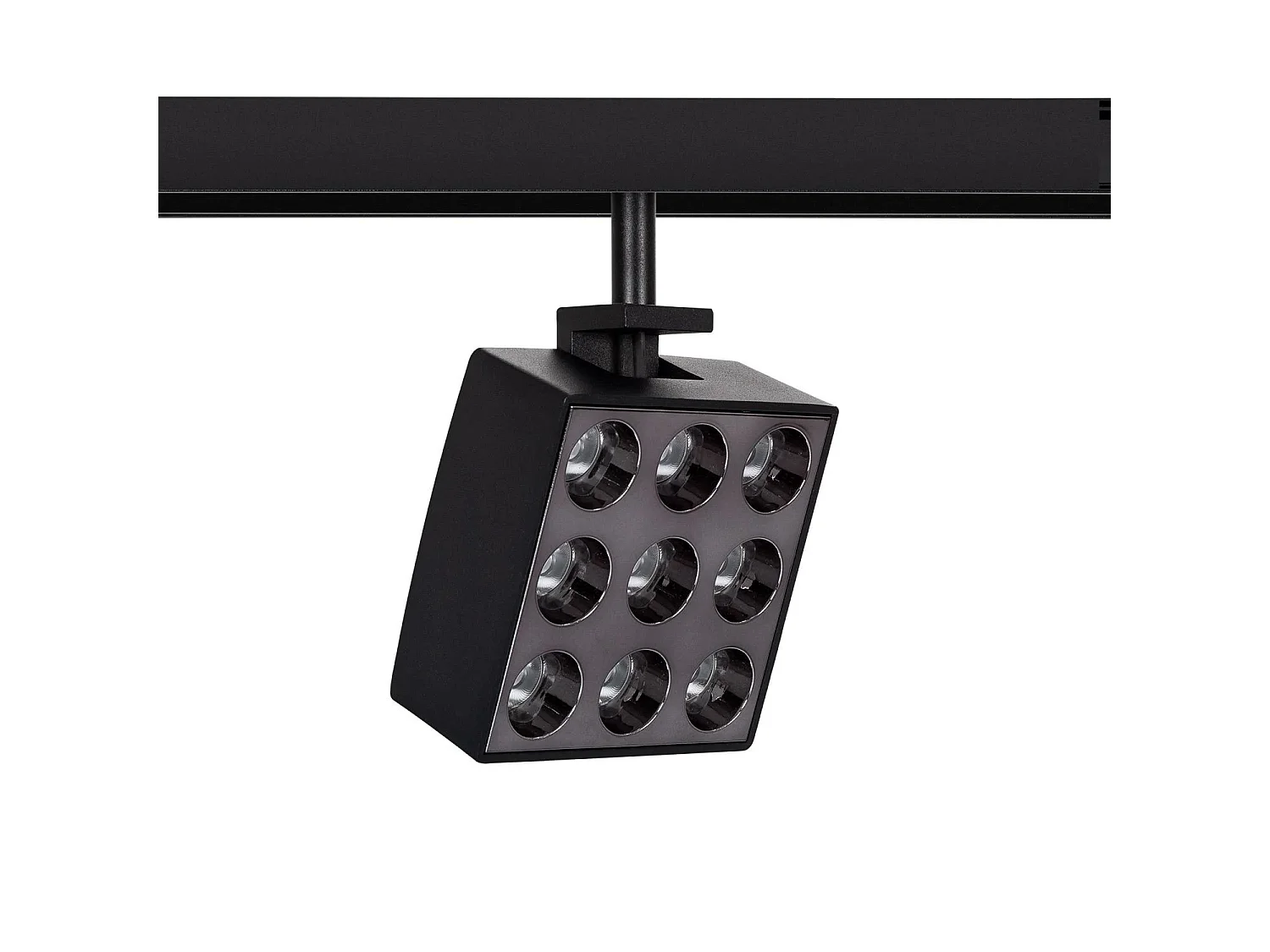 Spot LED sur Rail Magnétique 20mm 15W Optic 48V Noir 4000K Blanc neutre
