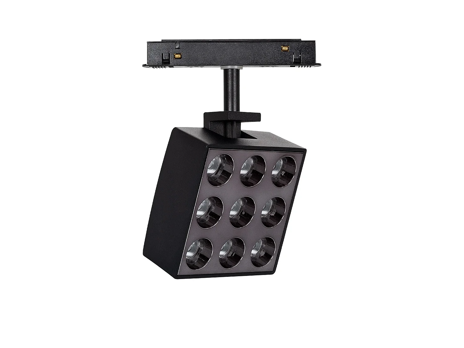 Spot LED sur Rail Magnétique 20mm 15W Optic 48V Noir 4000K Blanc neutre