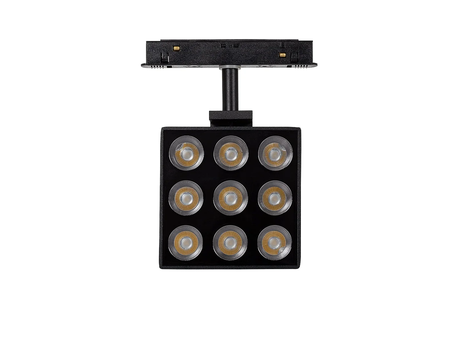 Spot LED sur Rail Magnétique 20mm 15W Optic 48V Noir 4000K Blanc neutre