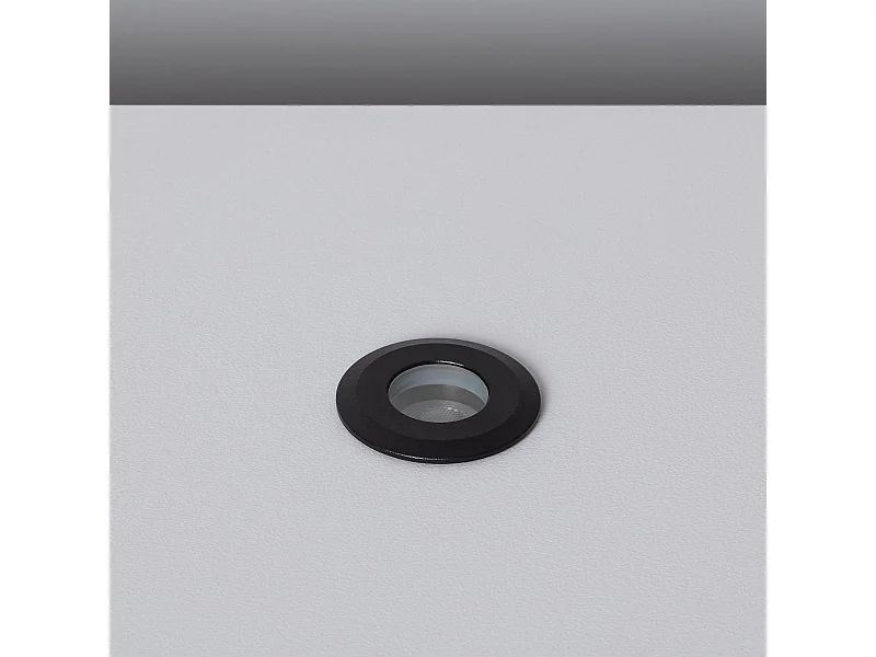 Segnapasso per Esterno LED Incasso a Terra 12V DC Nero Tiziano 4000K Bianco Naturale