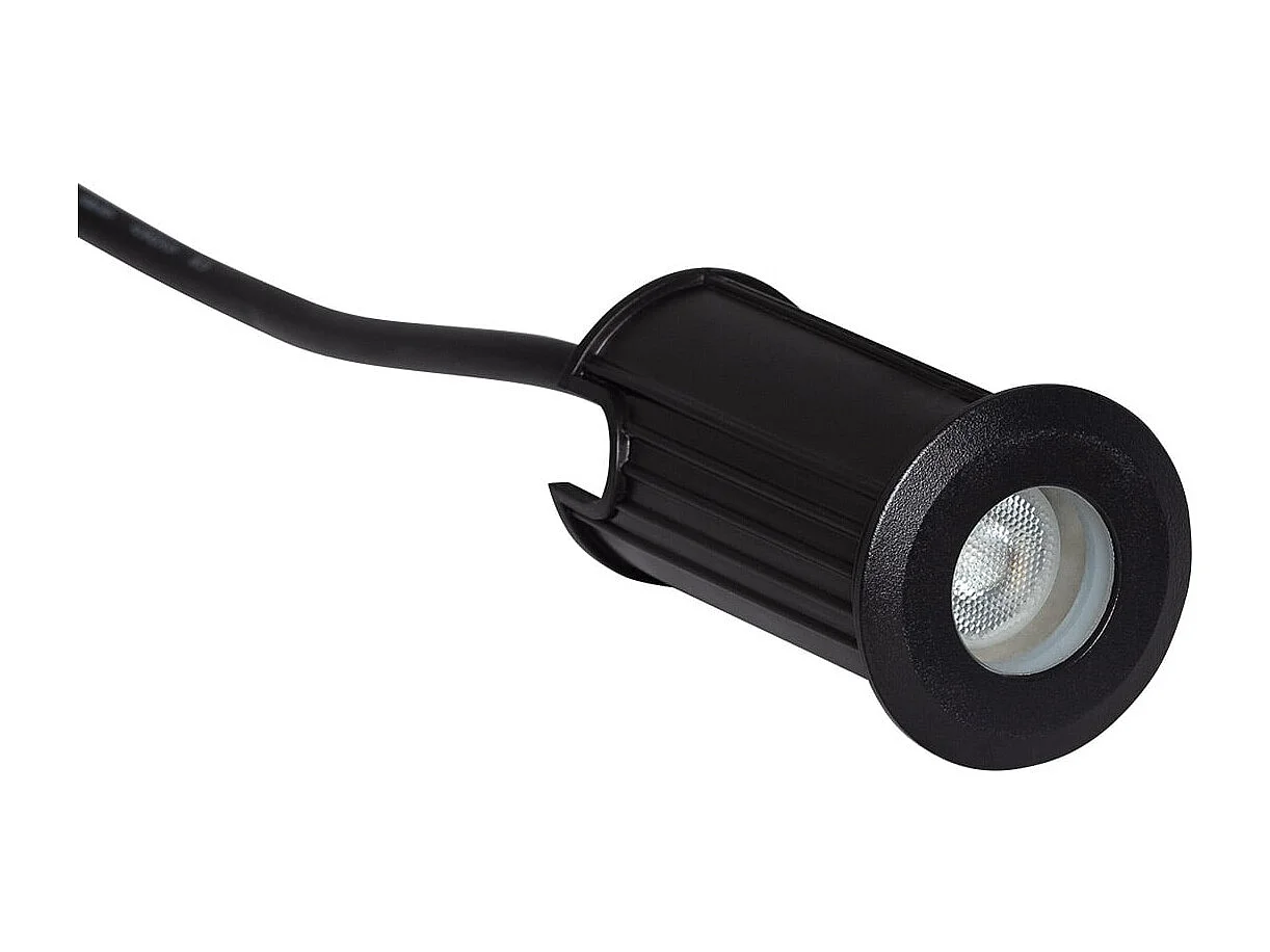 Spot Extérieur LED Encastrable au sol 12V DC Noir Clarion 4000K Blanc neutre