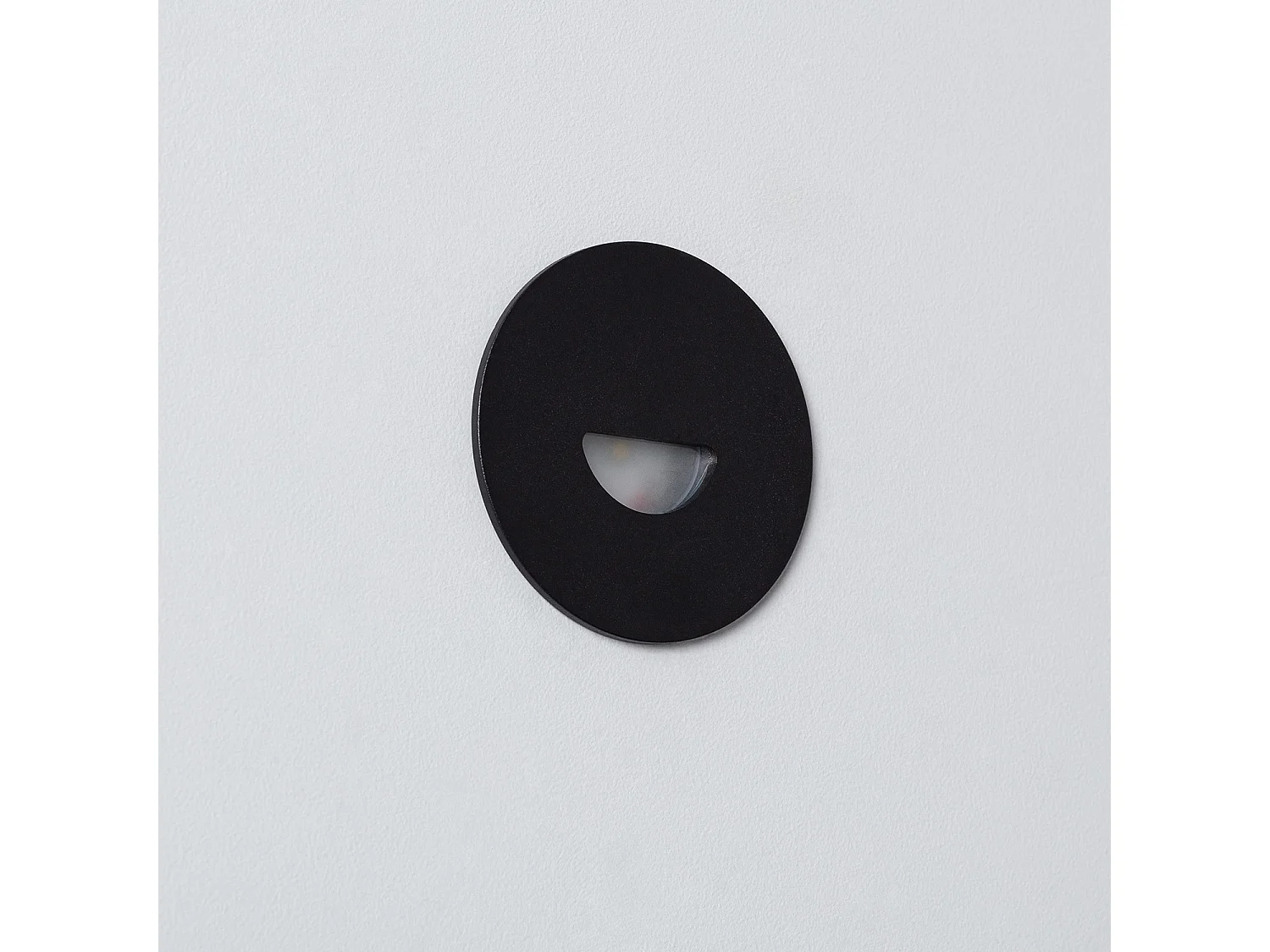 Segnapasso da Esterno LED 2W da Incasso Circolare Nero Guell 2700K Bianco Caldo
