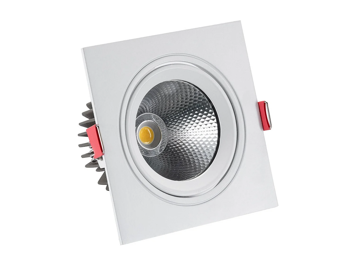 Spot Downlight LED 15W Carré Madison Coupe Ø 95 mm 3000K Blanc chaud