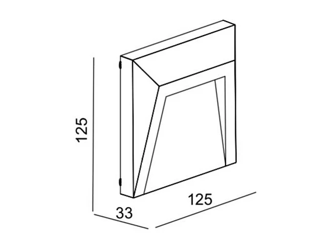 Baliza Exterior LED 1.5W Superficie Pared Antracita Clover 3000K Blanco Cálido