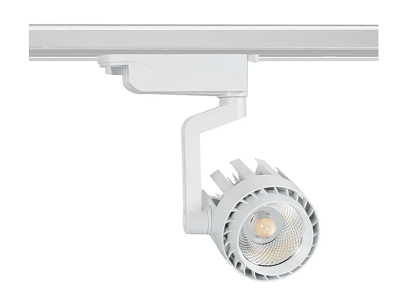 Spot LED sur Rail Monophasé 30W Dora Blanc 4000K Blanc neutre