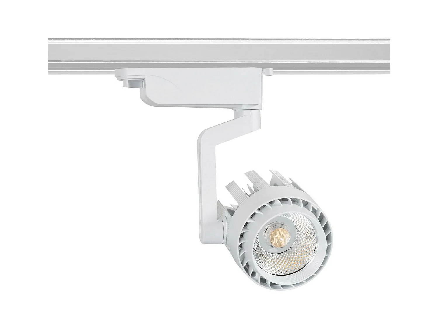 Spot LED sur Rail Monophasé 30W Dora Blanc 4000K Blanc neutre